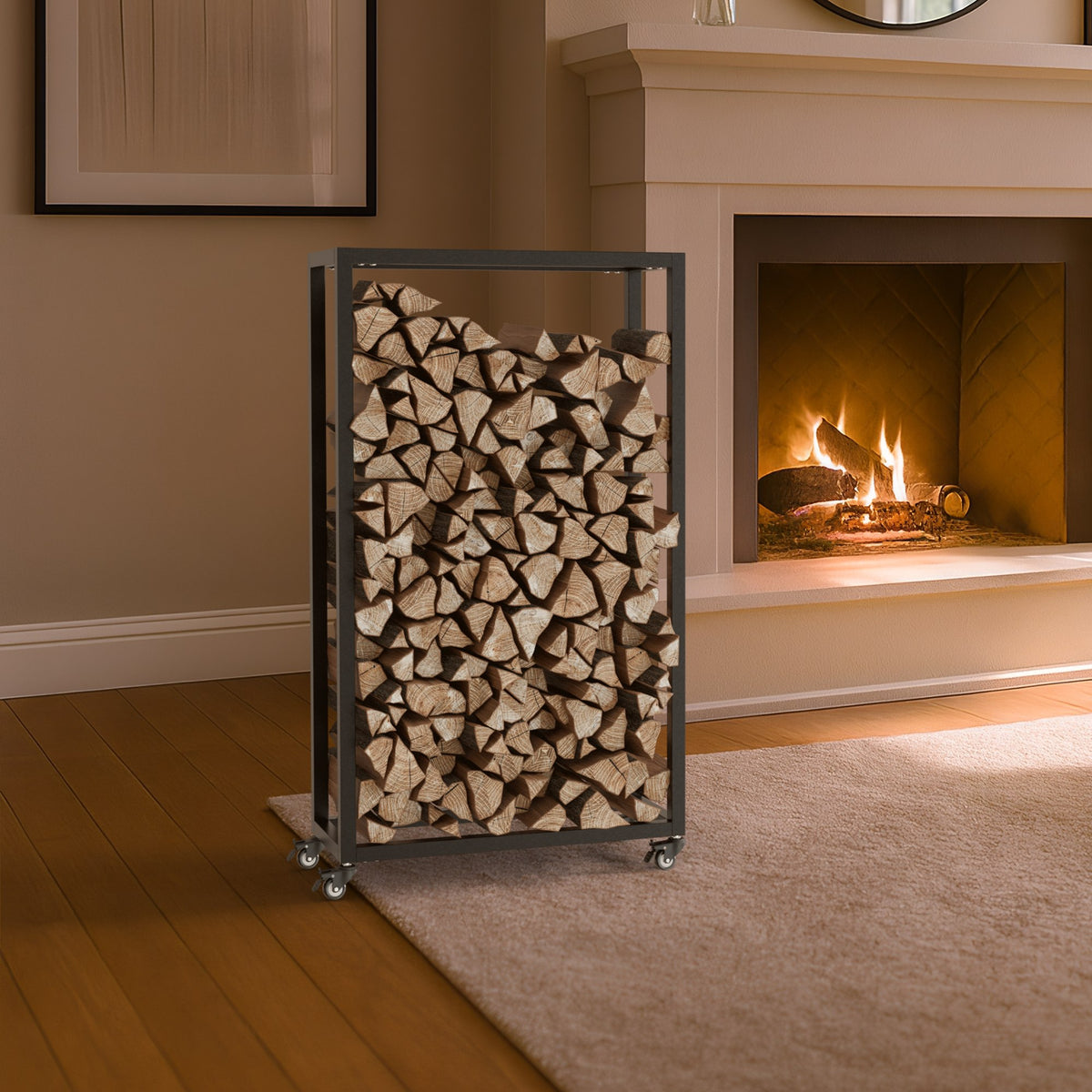 Kaminholzständer Hilta 25x60x100 cm – Ansicht 3