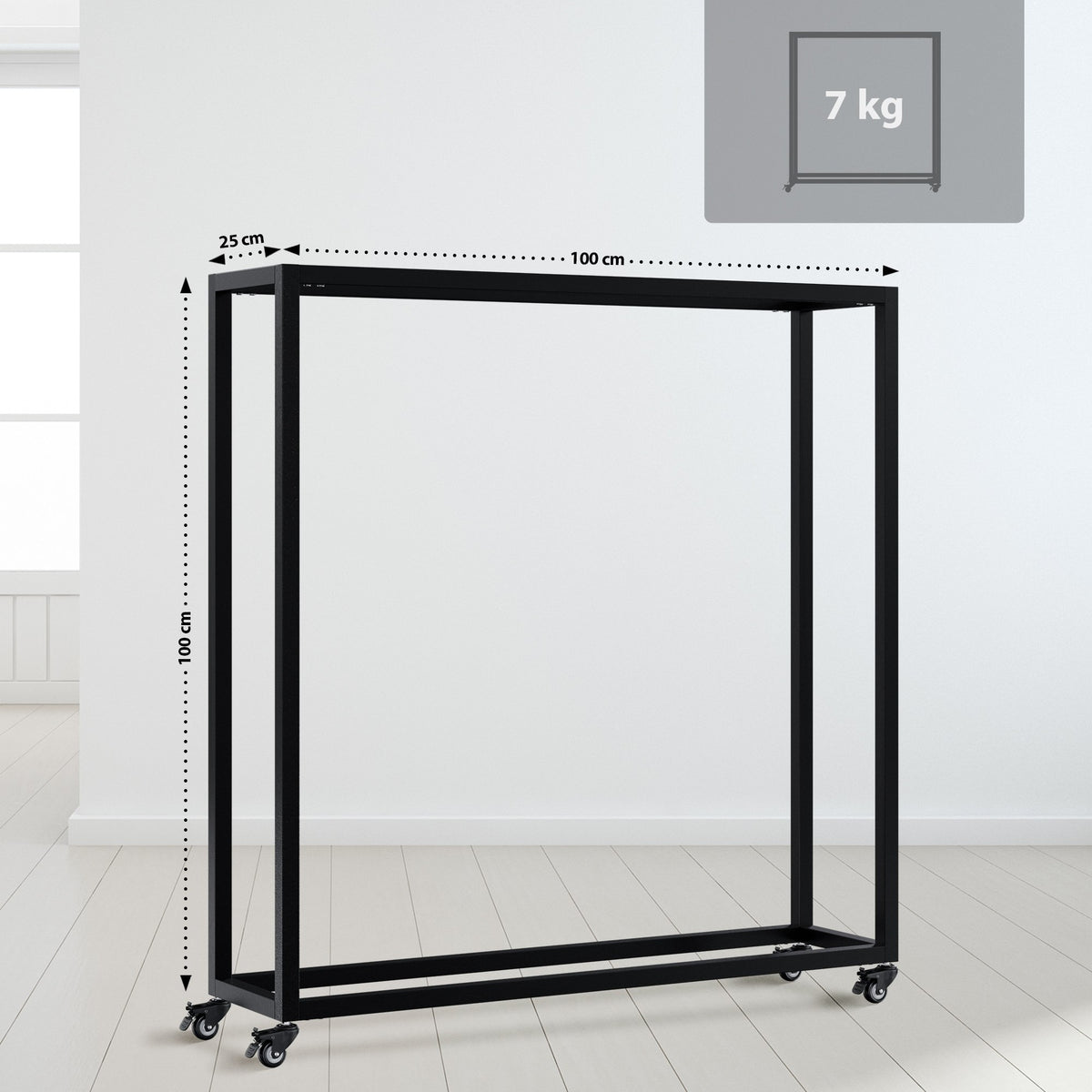 Kaminholzständer Hilta 25x100x100 cm – Ansicht 2