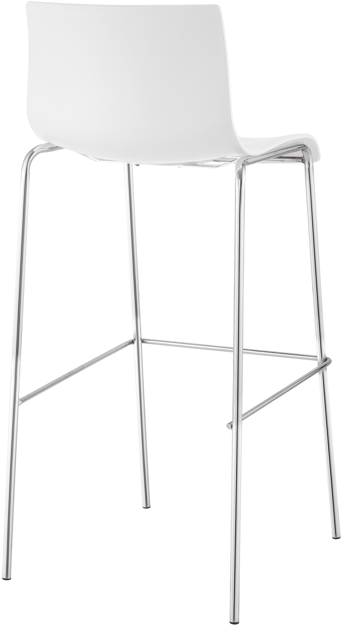 Barhocker Hoover Chrom 4-Fuß Gestell – Ansicht 6