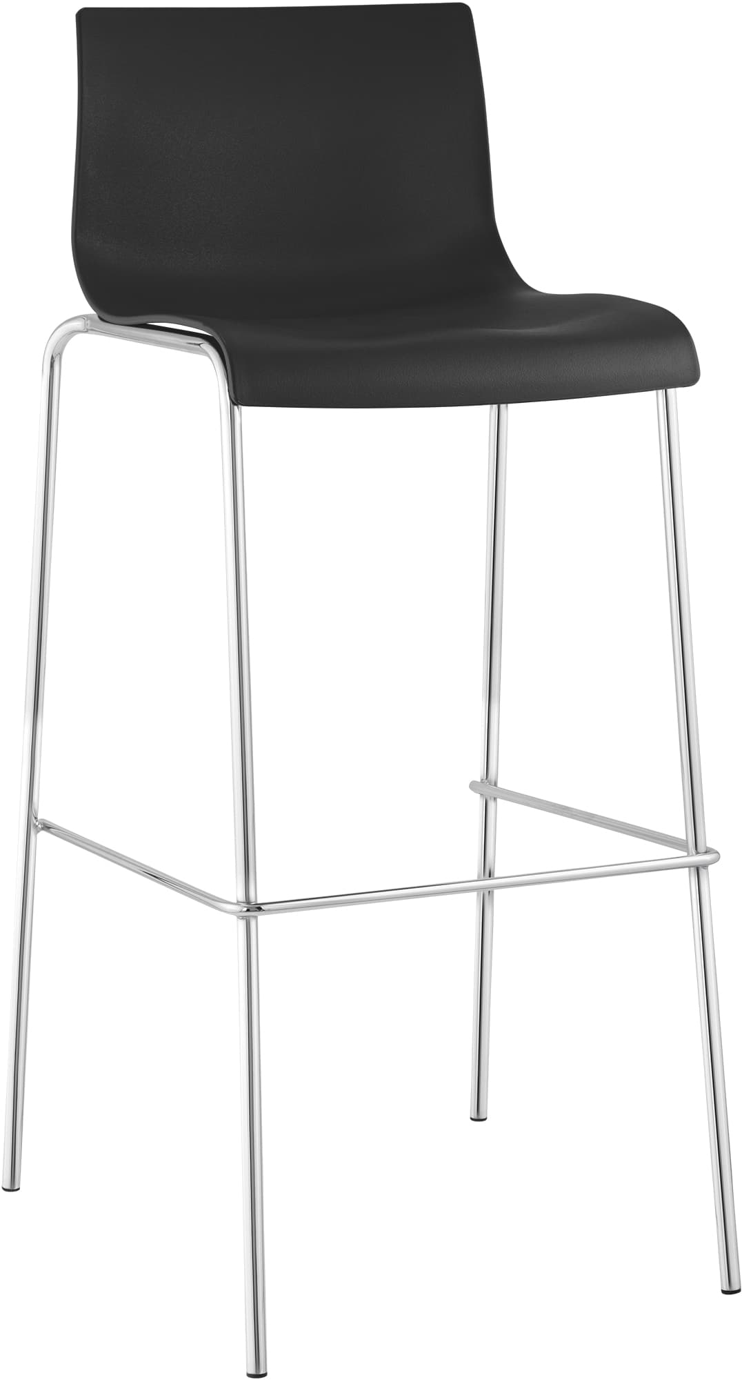 Barhocker Hoover Chrom 4-Fuß Gestell – Ansicht 8