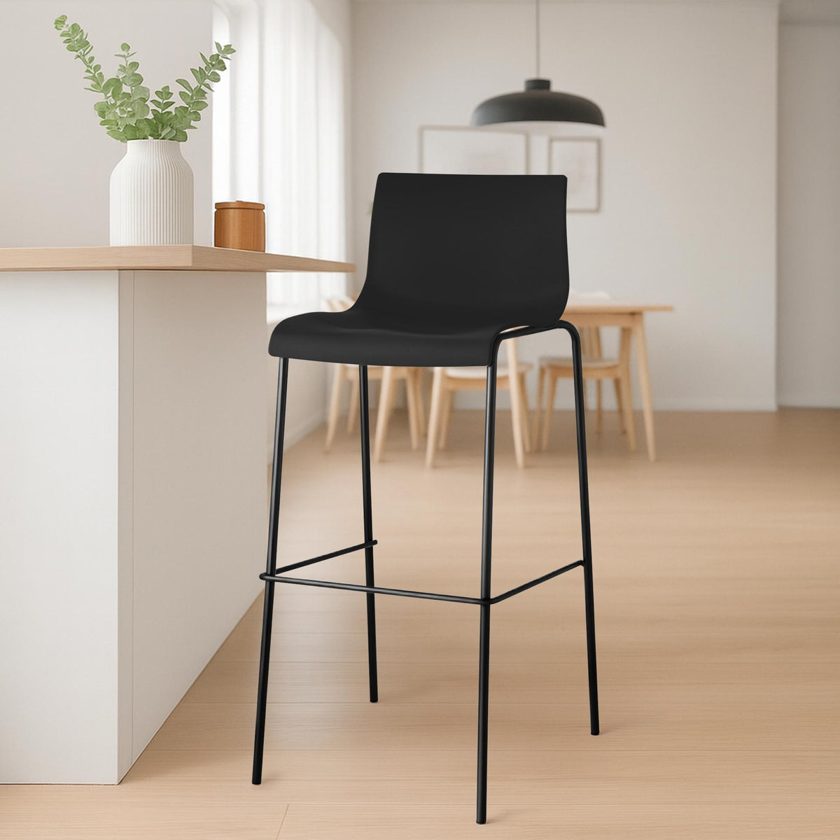 Barhocker Hoover 4-Fuß Gestell schwarz – Ansicht 16