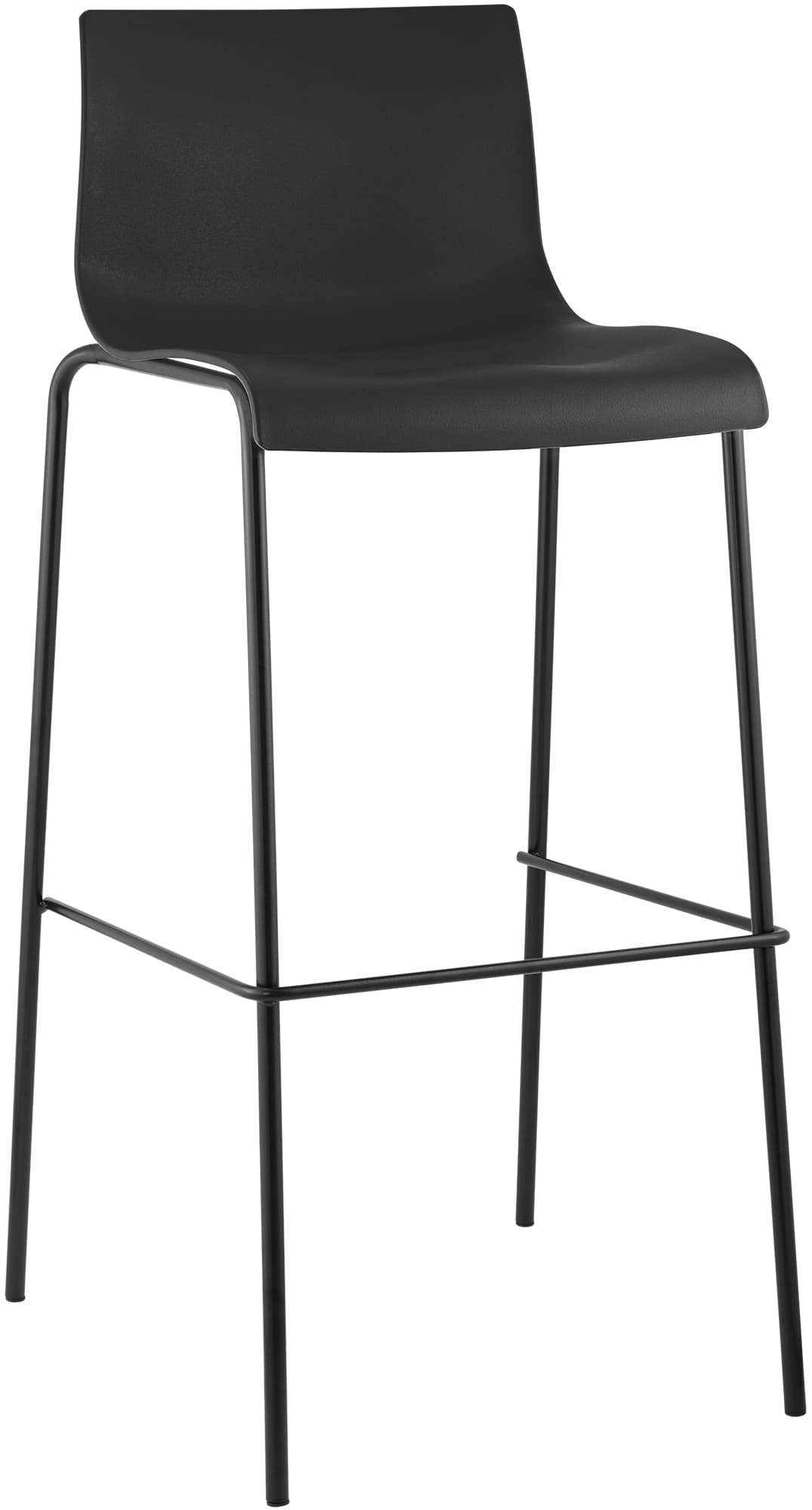 Barhocker Hoover 4-Fuß Gestell schwarz – Ansicht 15