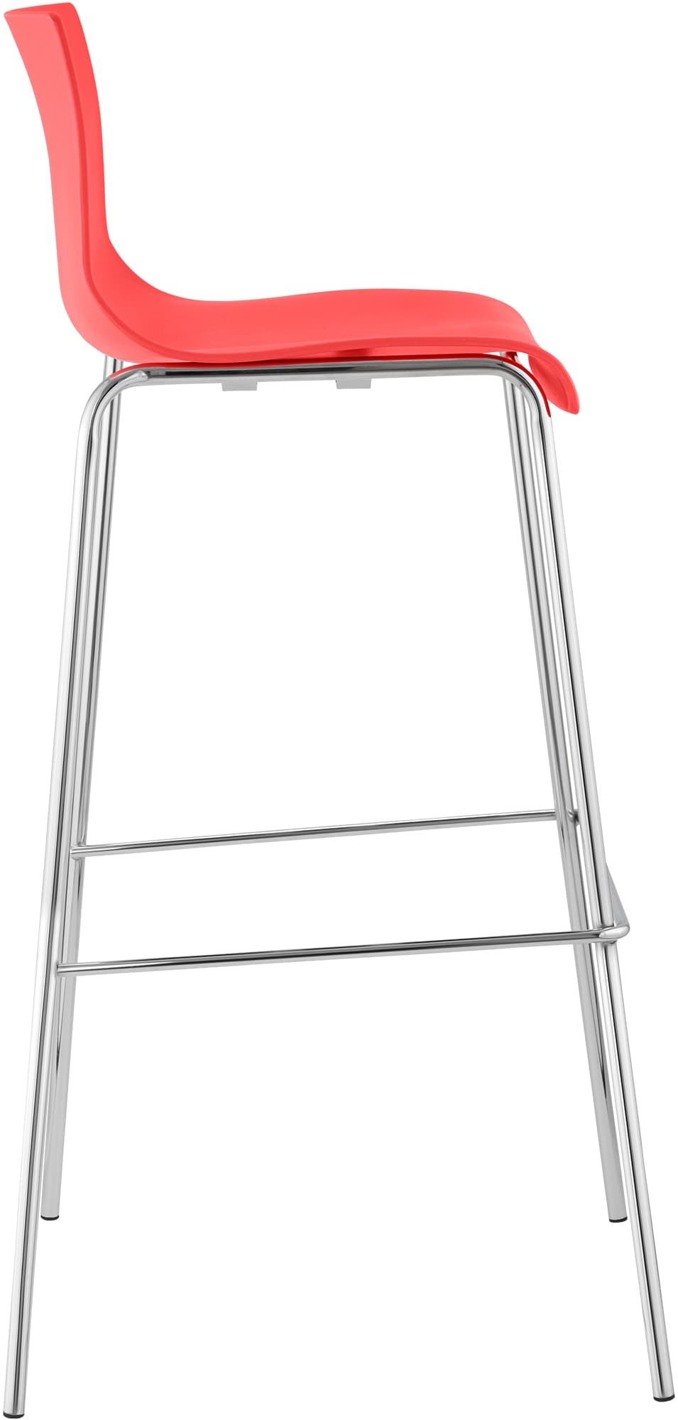 2er Set Barhocker Hoover Kunststoff 4-Fuß Gestell chrom – Ansicht 12