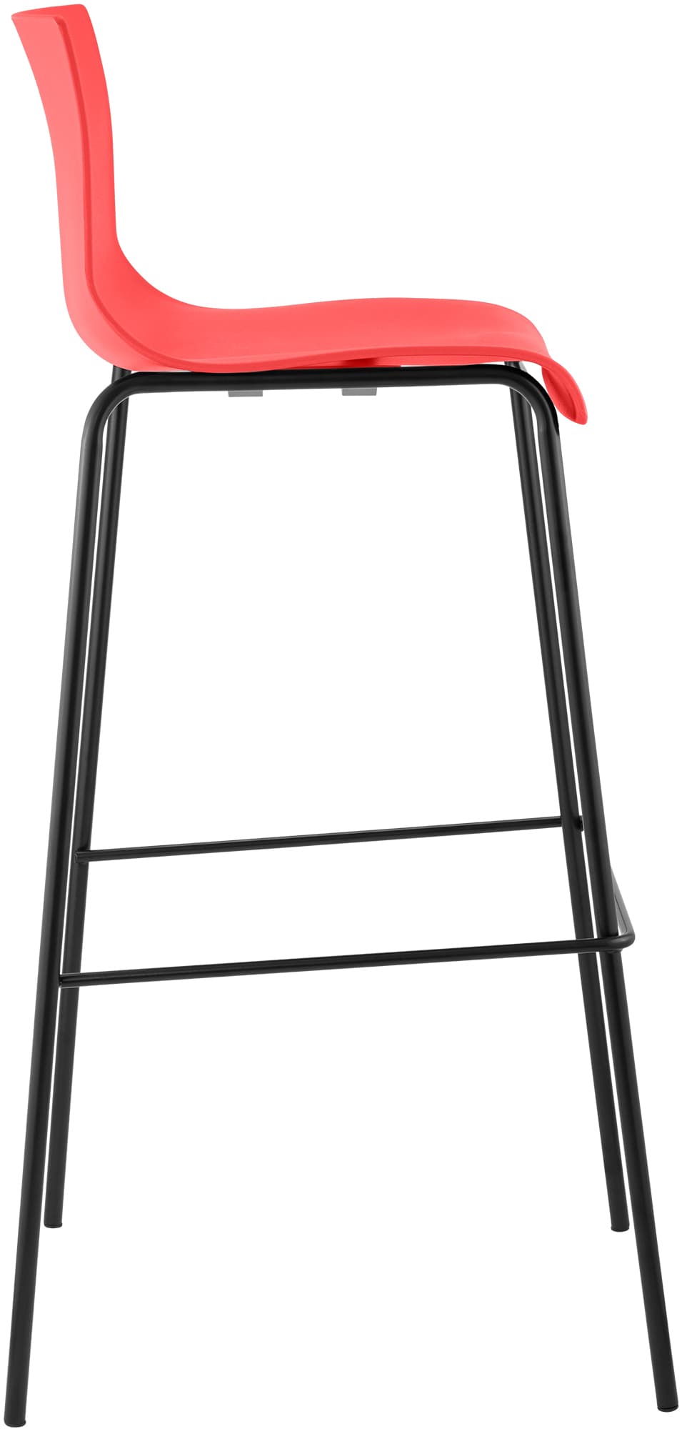 2er Set Barhocker Hoover Kunststoff 4-Fuß Gestell schwarz – Ansicht 12