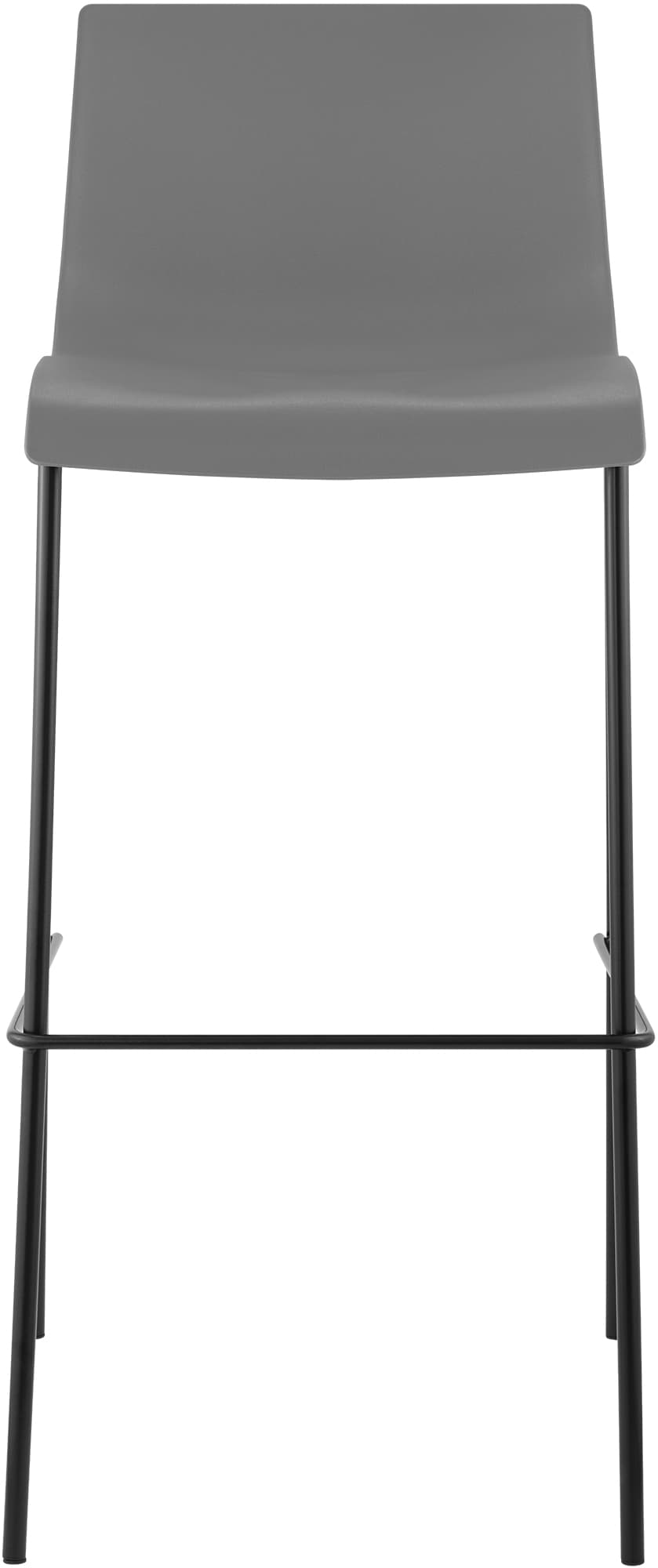 2er Set Barhocker Hoover Kunststoff 4-Fuß Gestell schwarz – Ansicht 18
