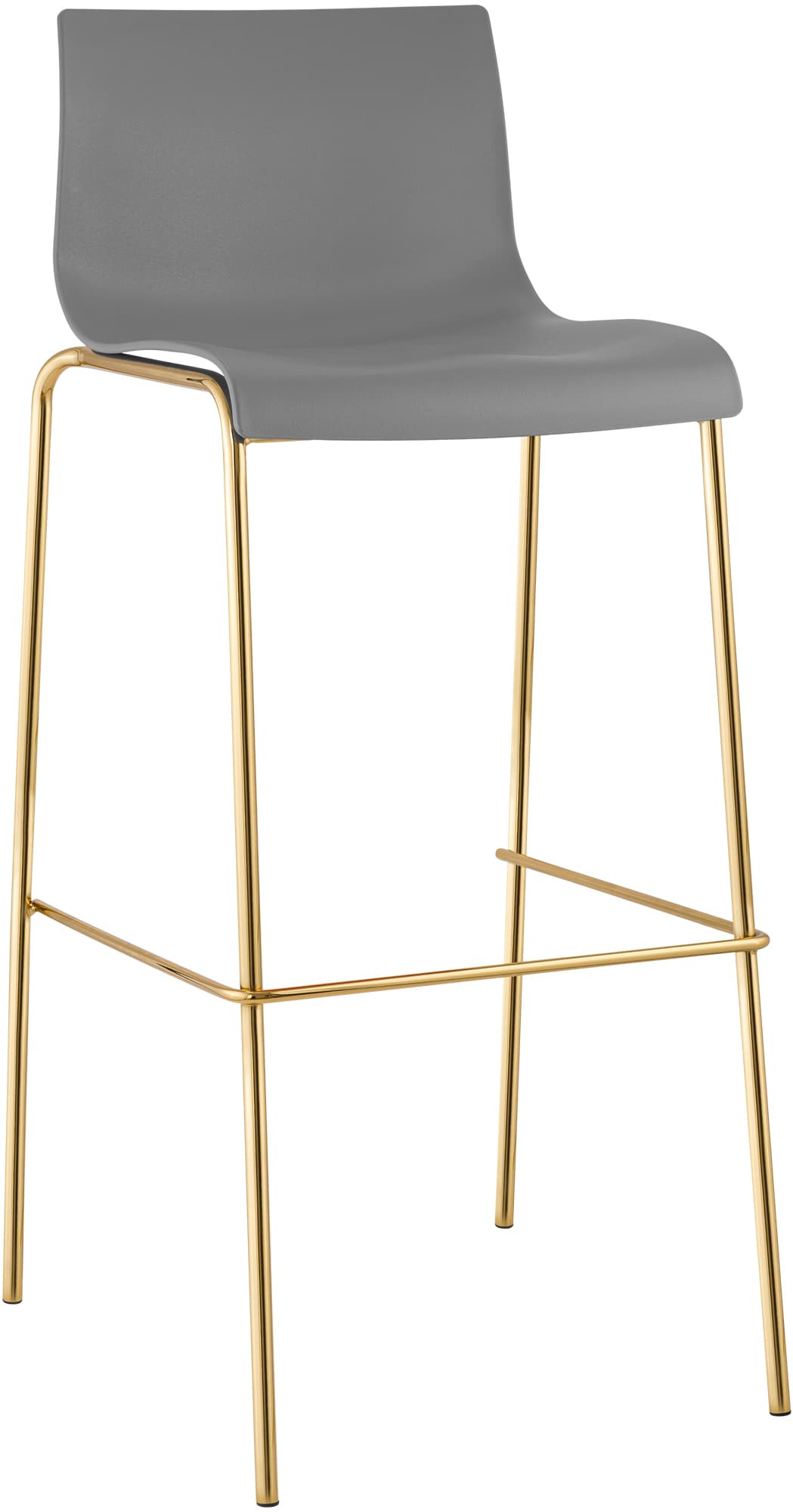 Barhocker Hoover Kunststoff 4-Fuß Gold – Ansicht 15