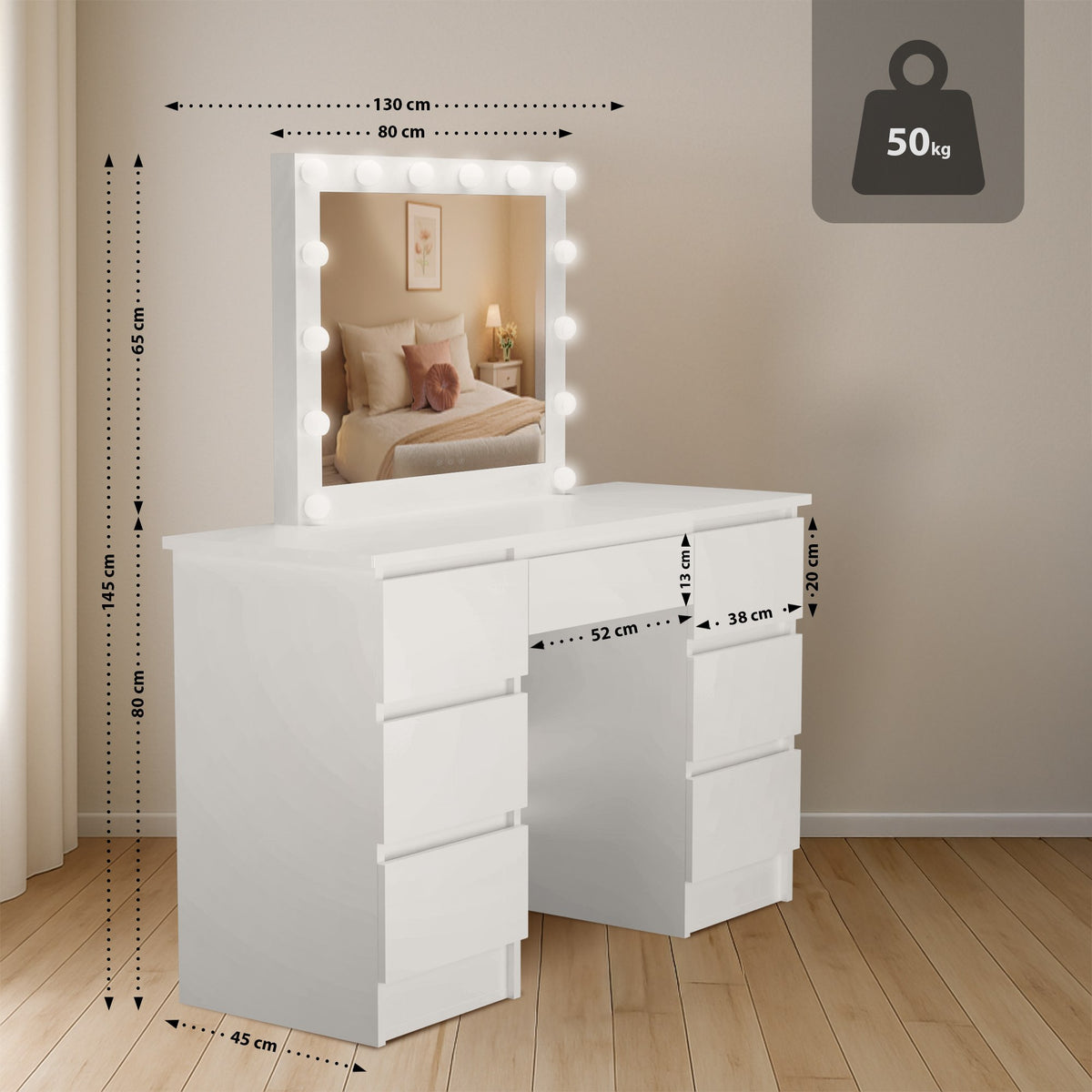 Schminktisch Duffy – Ansicht 2
