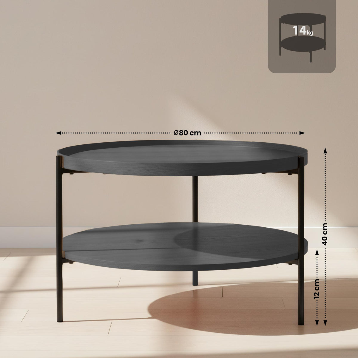 Couchtisch Corbitan 80 cm – Ansicht 2