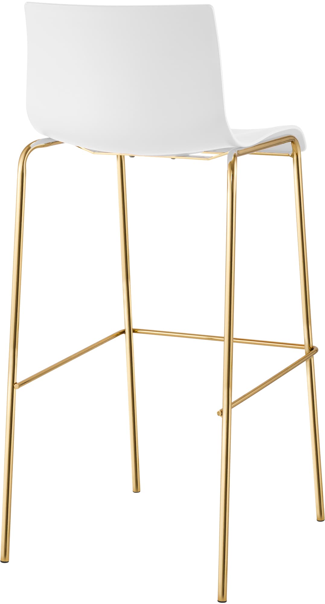 Barhocker Hoover Kunststoff 4-Fuß Gold – Ansicht 6