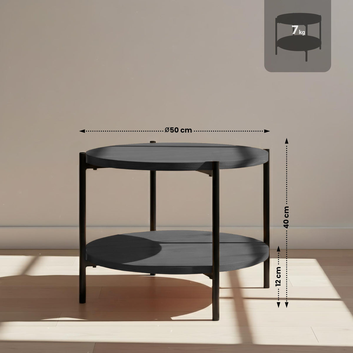 Couchtisch Edduma 50 cm – Ansicht 9