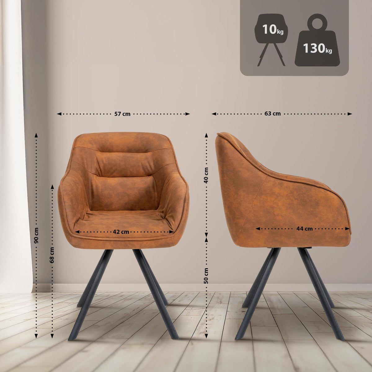 Stuhl Russel Vintage – Ansicht 2