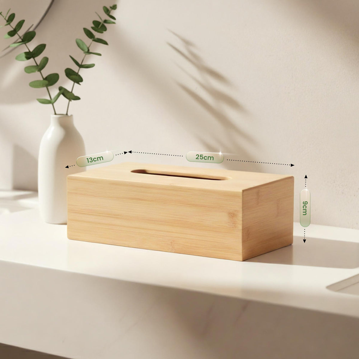 Taschentuchbox Kalmia 24,5 x 13,5 x 8,5 cm – Ansicht 2