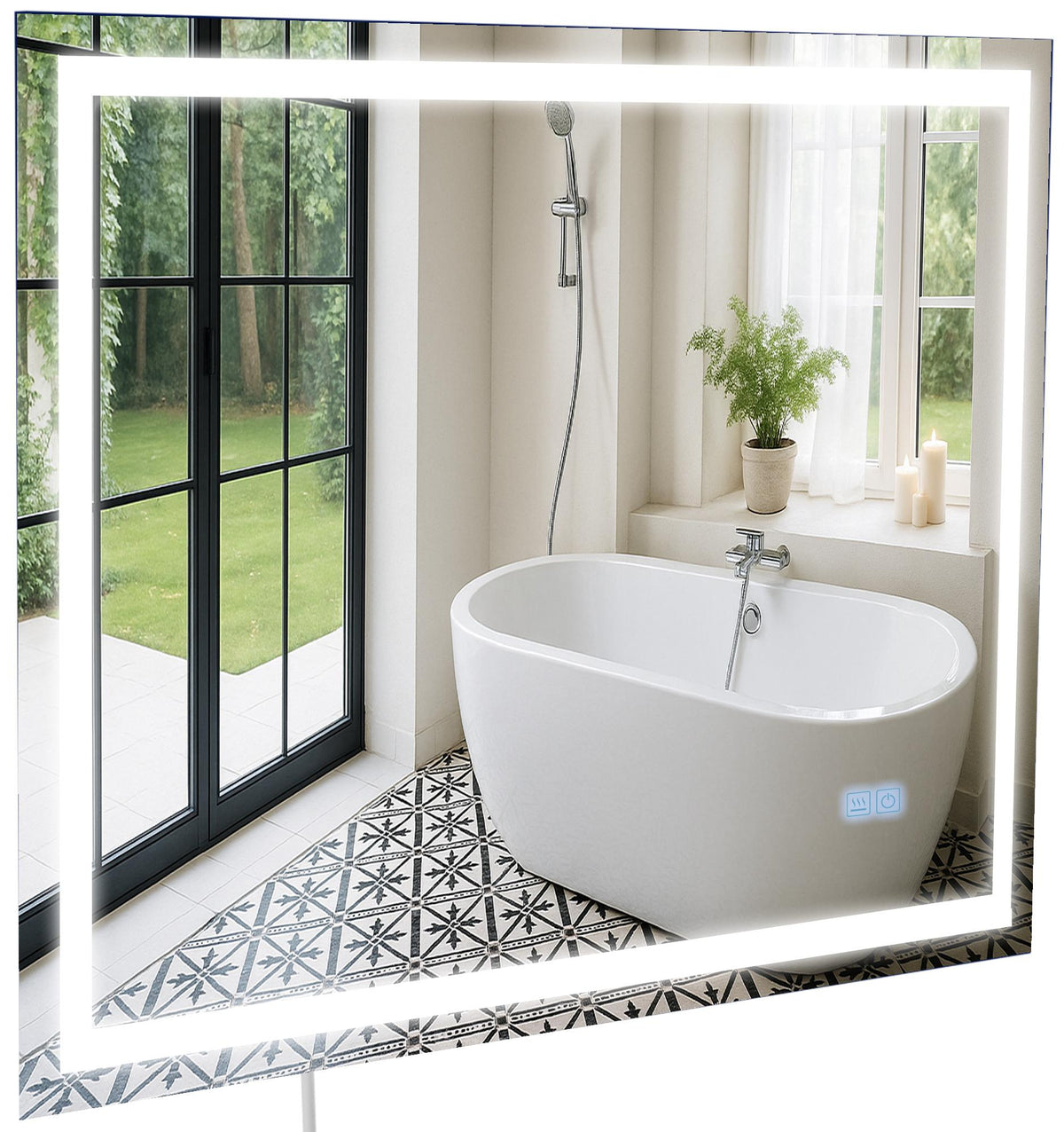 Badspiegel Jaffrey 50x70 mit Bluetooth – Ansicht 5