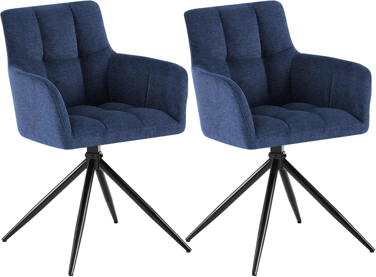 2er Set Esszimmerstuhl Jonah Stoff – Ansicht 8