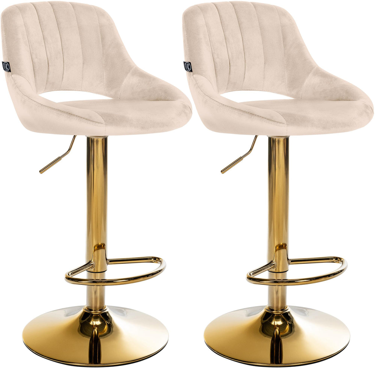2er Set Barhocker Milet Samt G – Ansicht 15