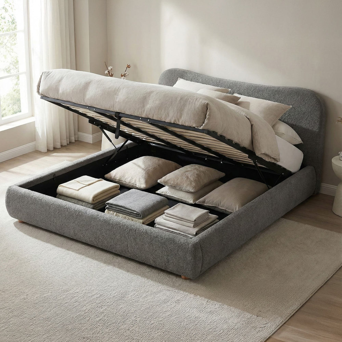 Bett Maido Teddy Stoff 180x200 cm – Ansicht 9