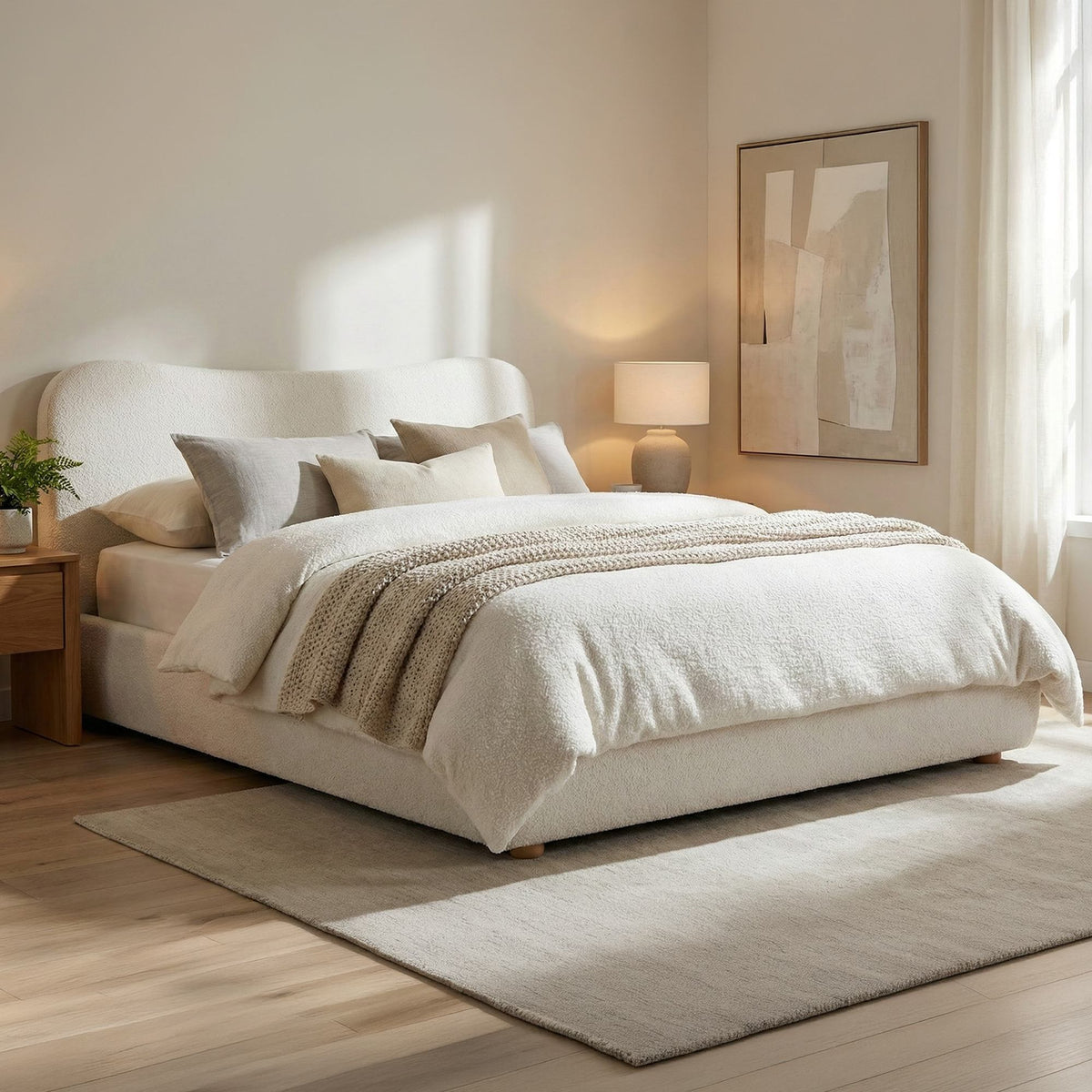 Bett Maido Teddy Stoff 180x200 cm – Ansicht 4