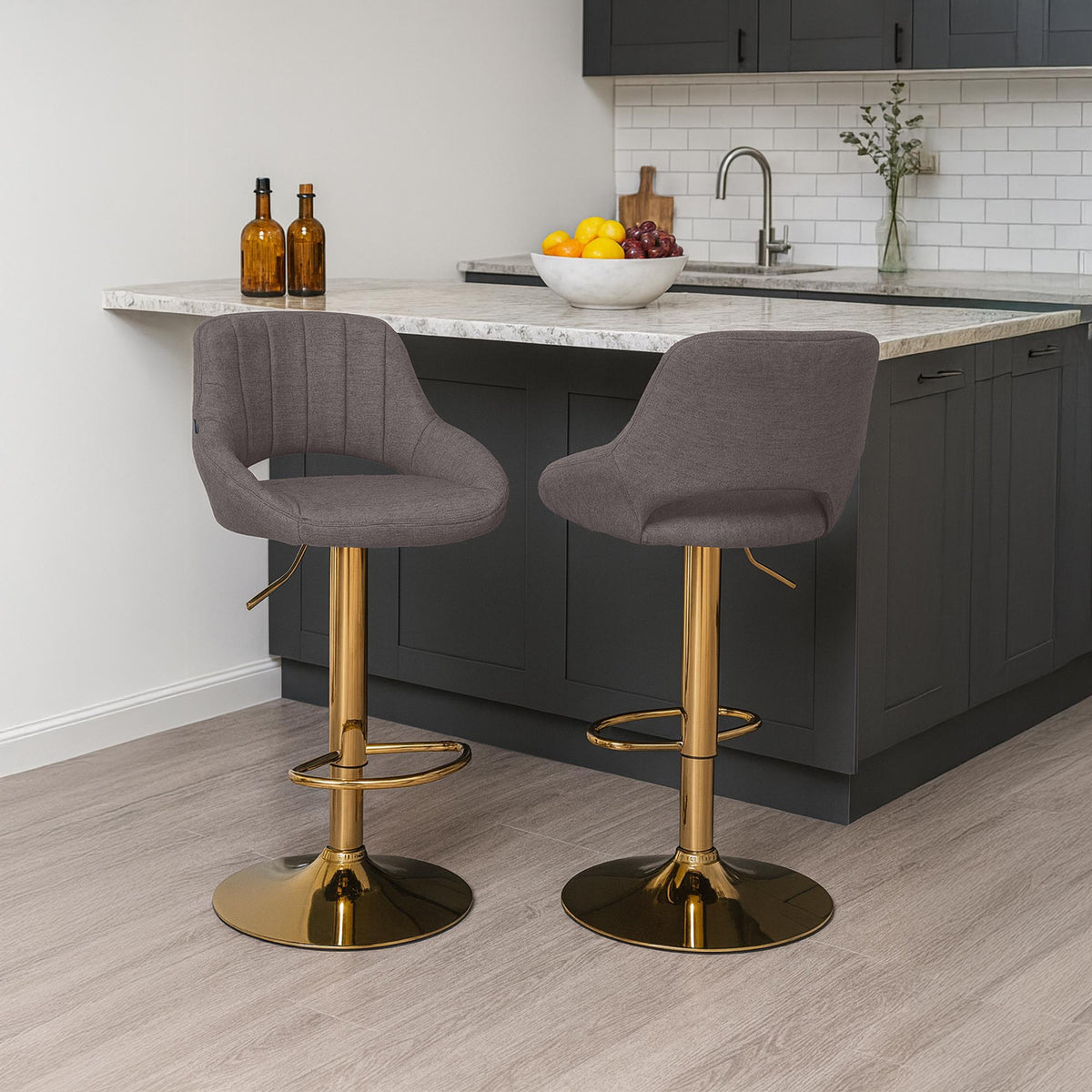 2er Set Barhocker Milet Stoff G – Ansicht 3
