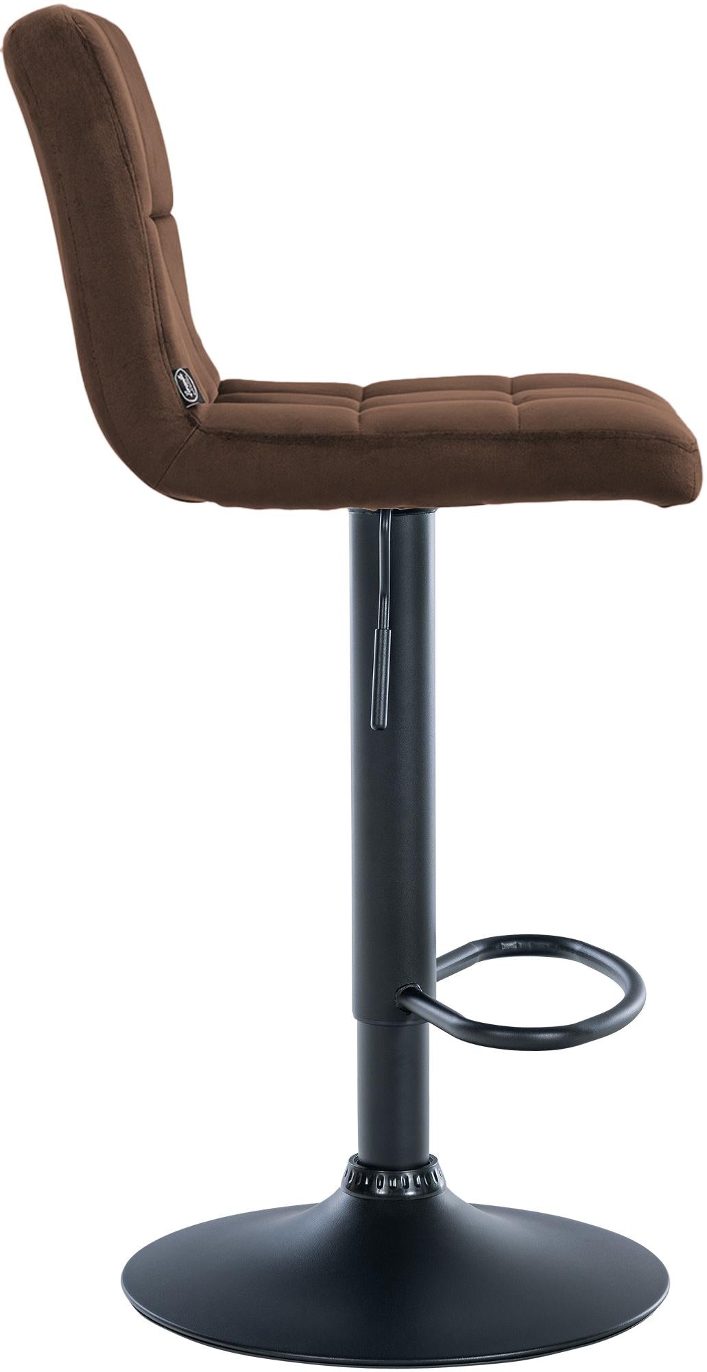 Barhocker Peru Samt schwarz – Ansicht 6