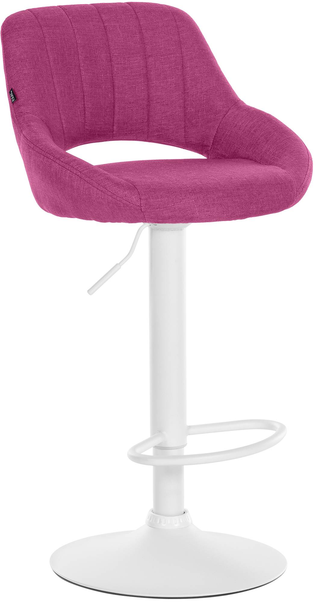 Barhocker Milet Stoff weiß