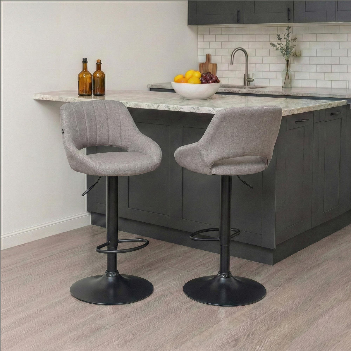 2er Set Barhocker Milet Stoff B – Ansicht 17