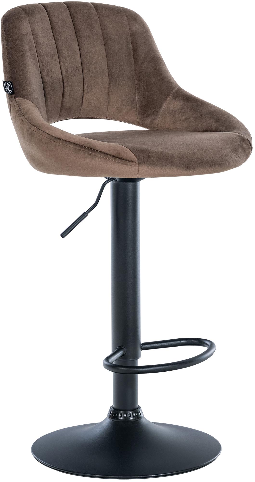 Barhocker Milet Samt schwarz – Ansicht 8