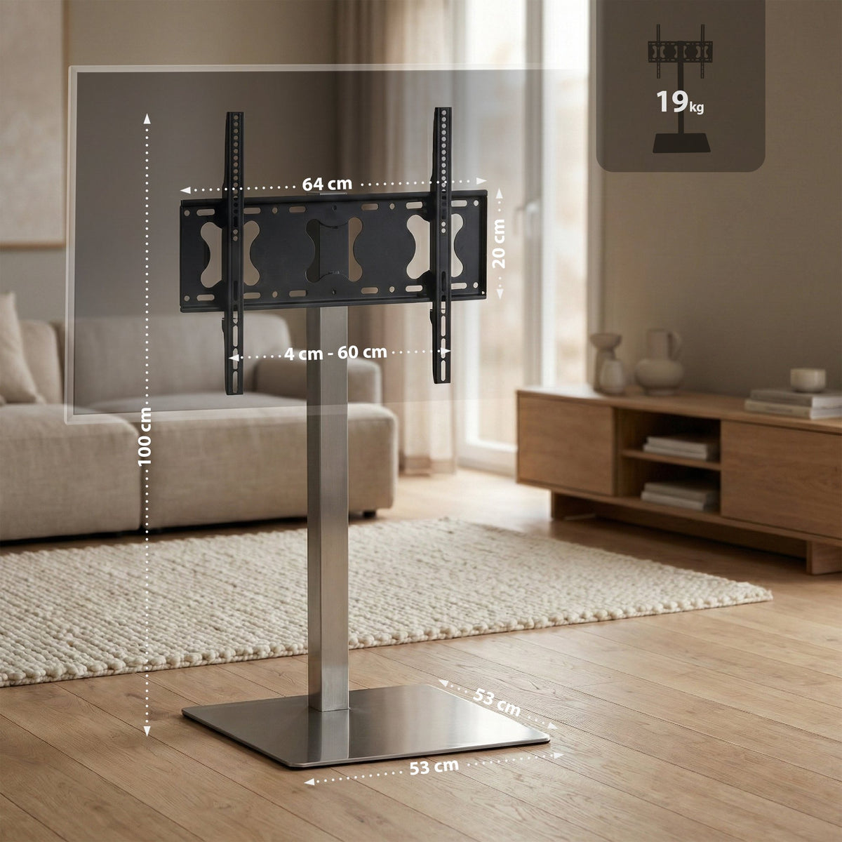 TV Ständer eckig – Ansicht 2