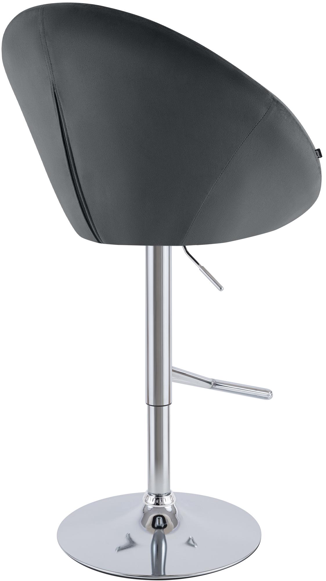 Barhocker London Samt chrom – Ansicht 6