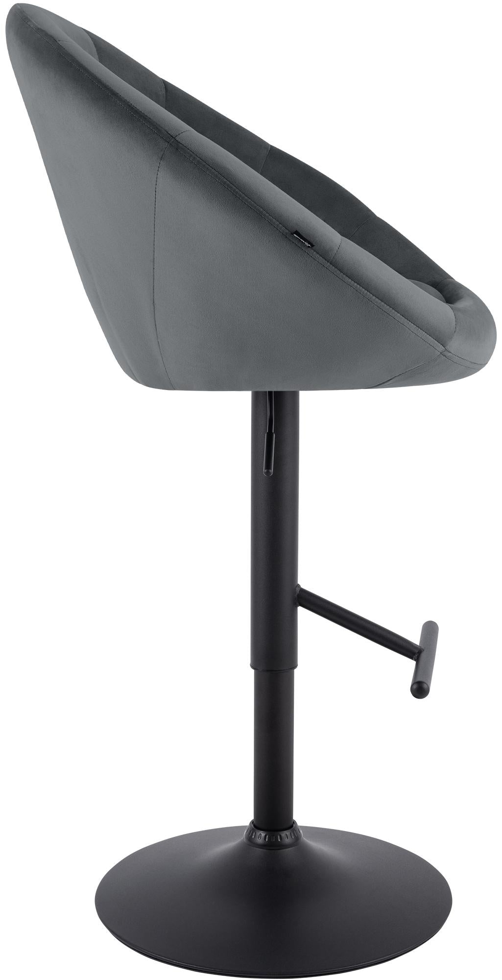 Barhocker London Samt schwarz – Ansicht 5