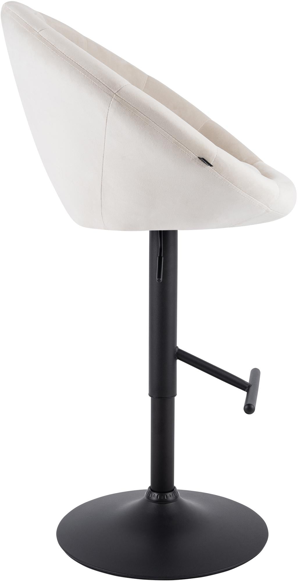 Barhocker London Samt schwarz – Ansicht 12