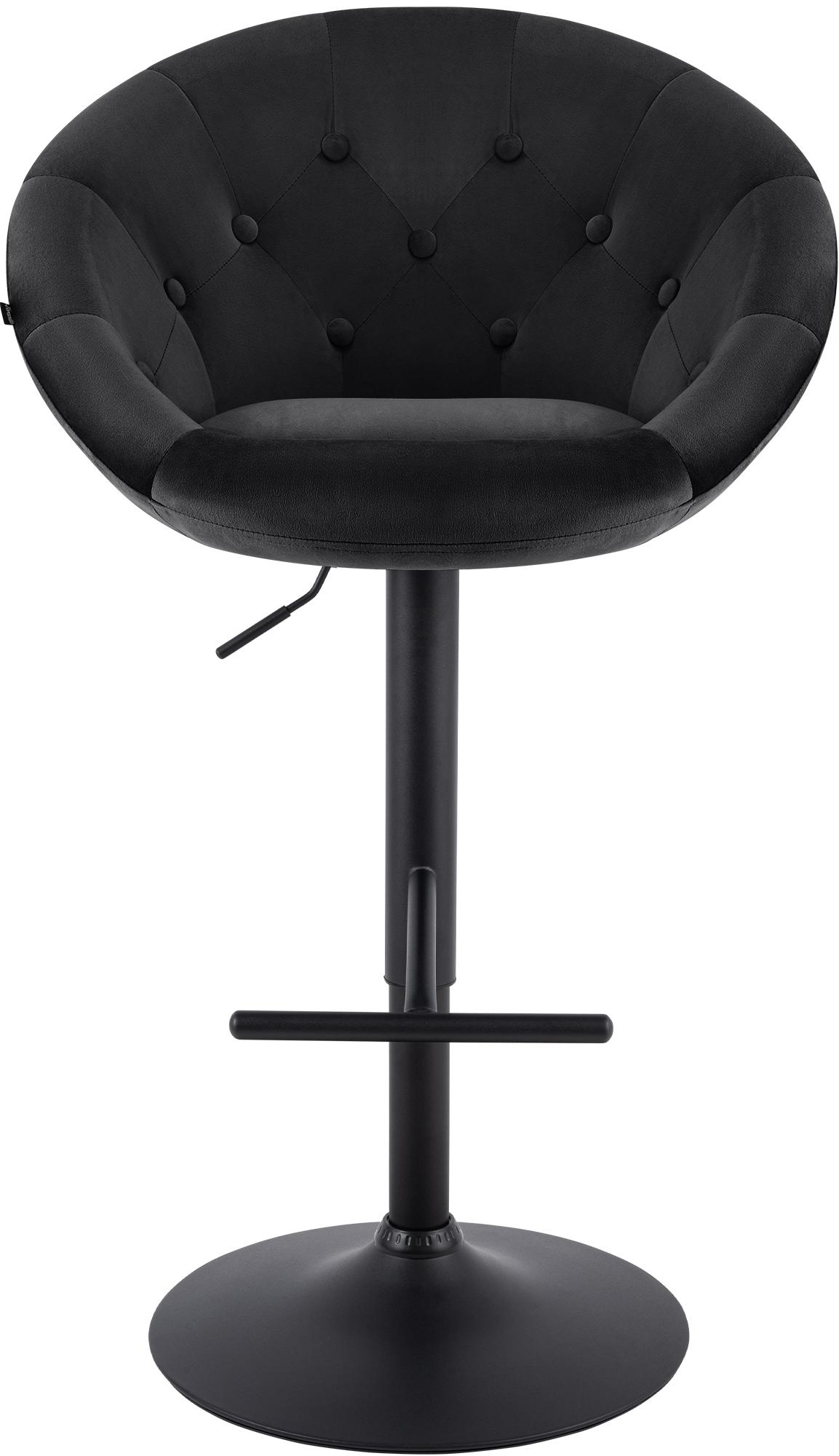 Barhocker London Samt schwarz – Ansicht 18
