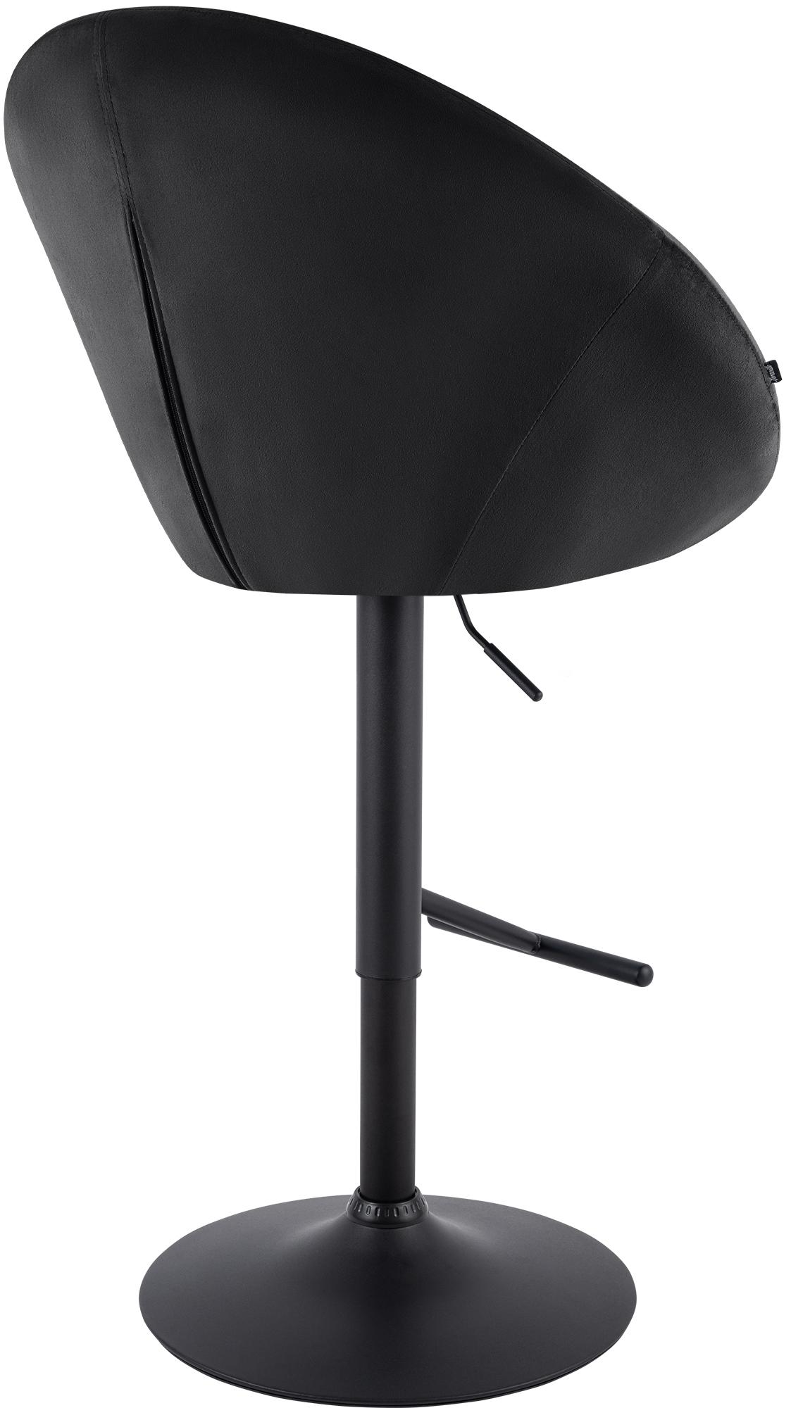 Barhocker London Samt schwarz – Ansicht 20
