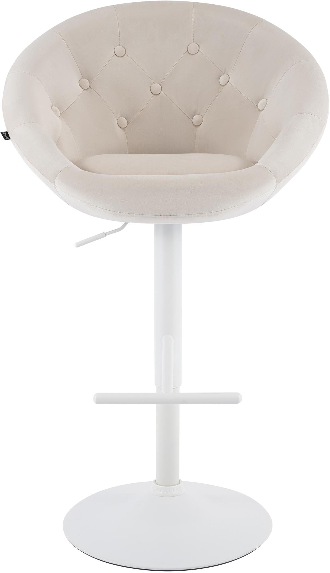 Barhocker London Samt weiß – Ansicht 11