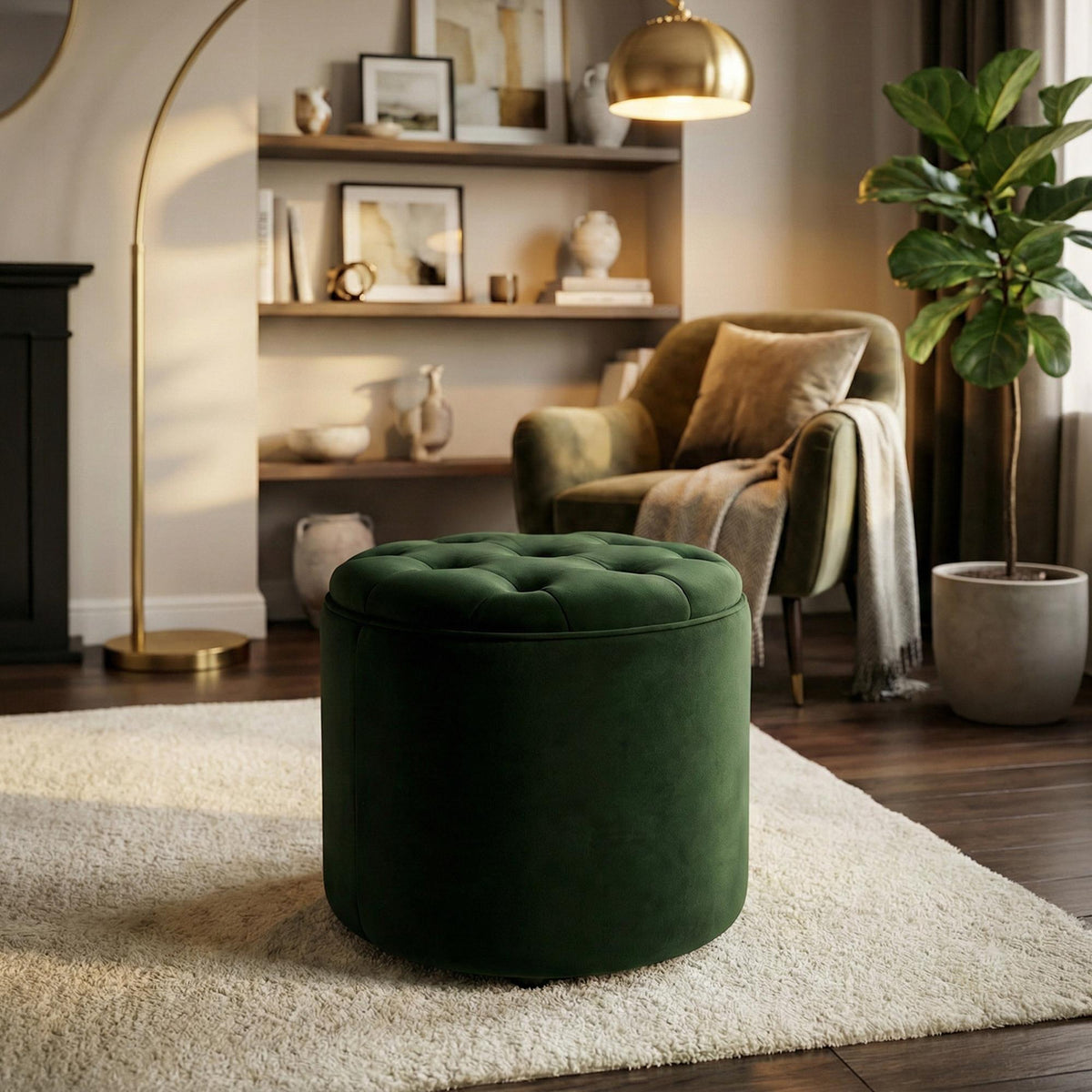 Sitzhocker Pantin Samt – Ansicht 10
