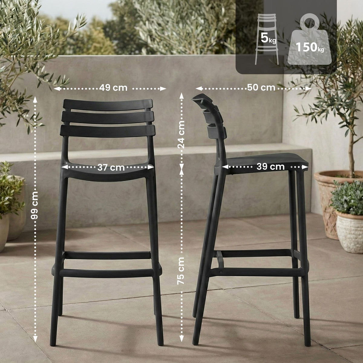 Barhocker Rafan – Ansicht 2