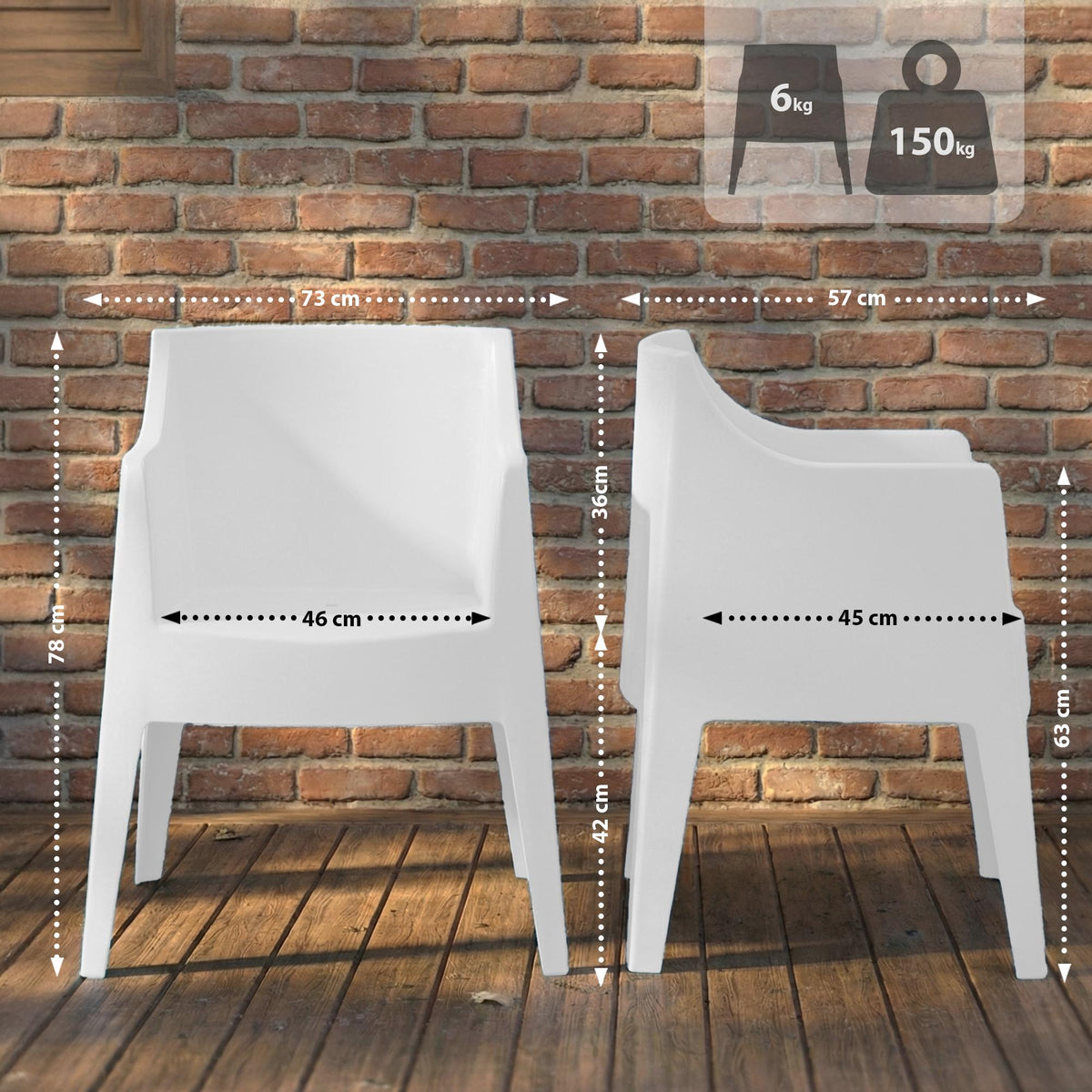 4er Set Stühle Bartal – Ansicht 9