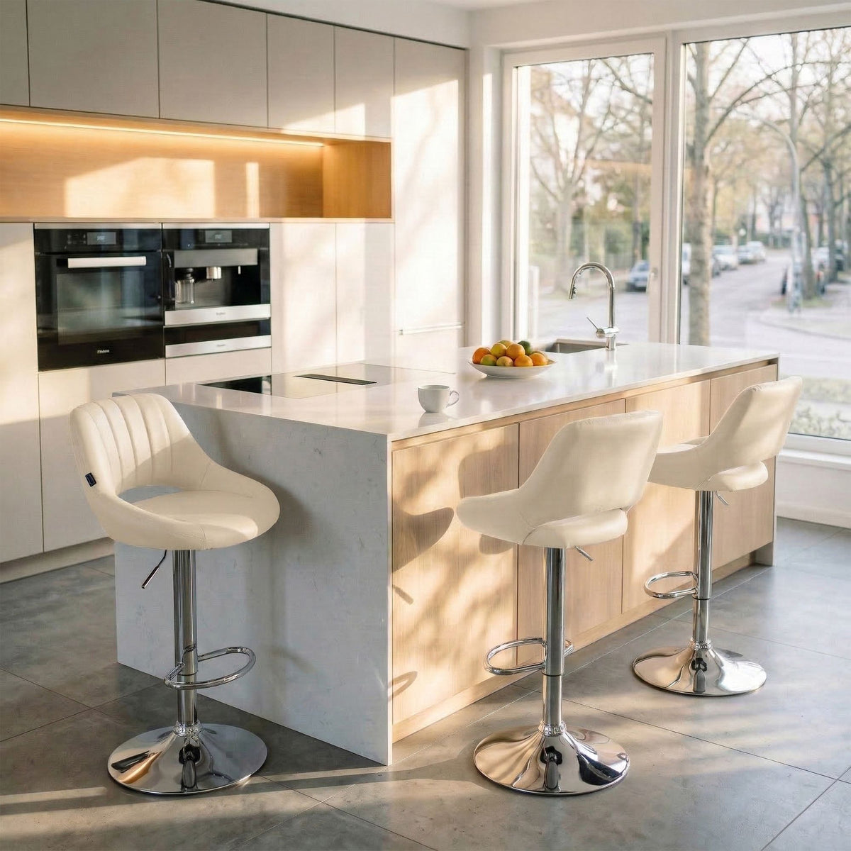 Barhocker Milet Kunstleder chrom – Ansicht 10