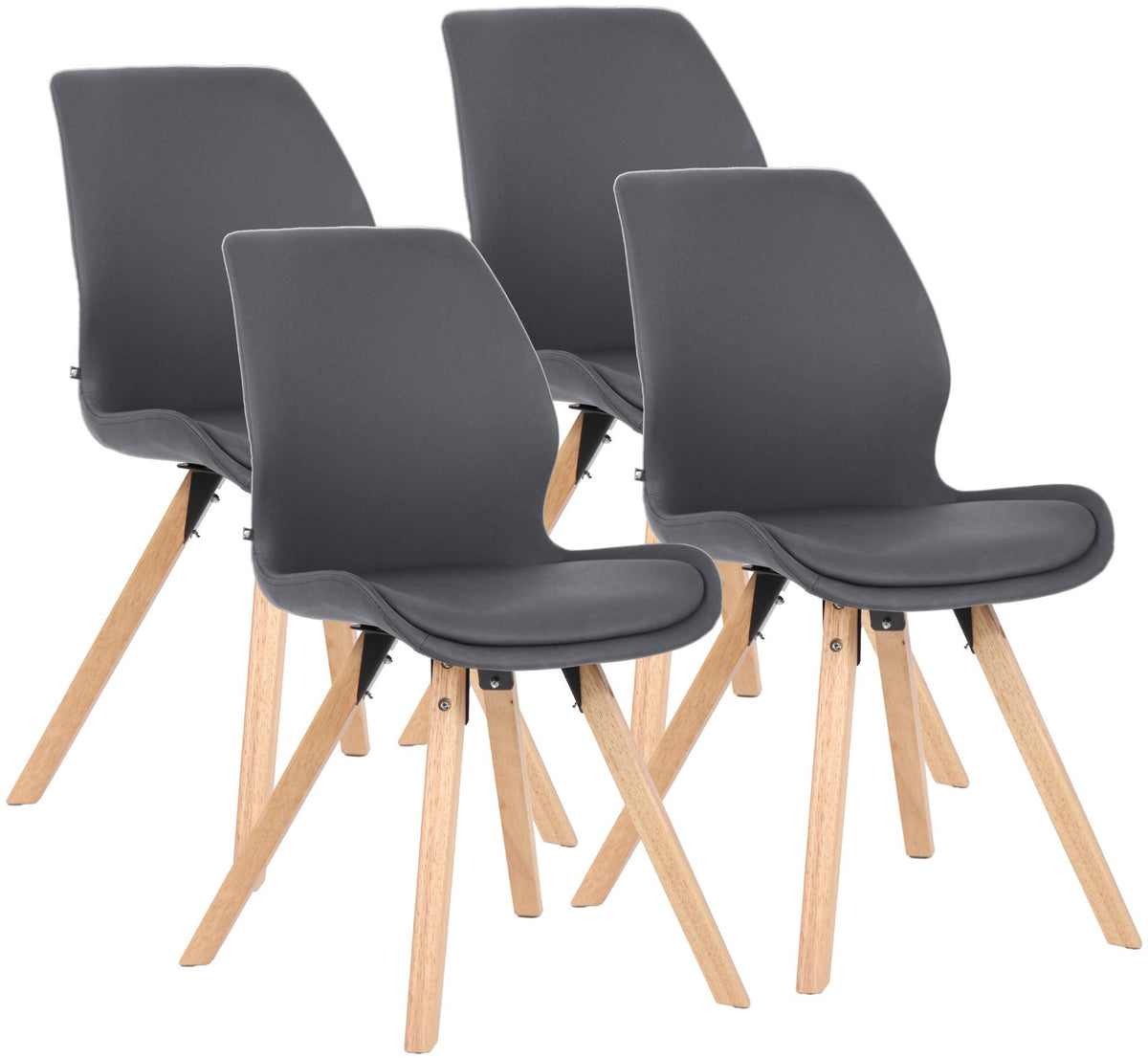 4er Set Stuhl Luna Kunstleder – Ansicht 15