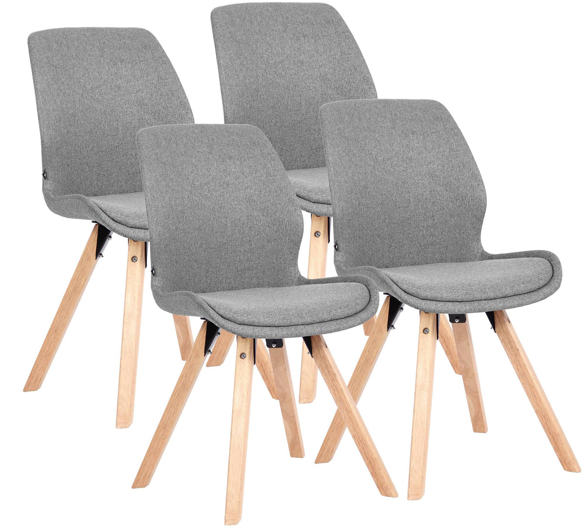 4er Set Stuhl Luna Stoff – Ansicht 15