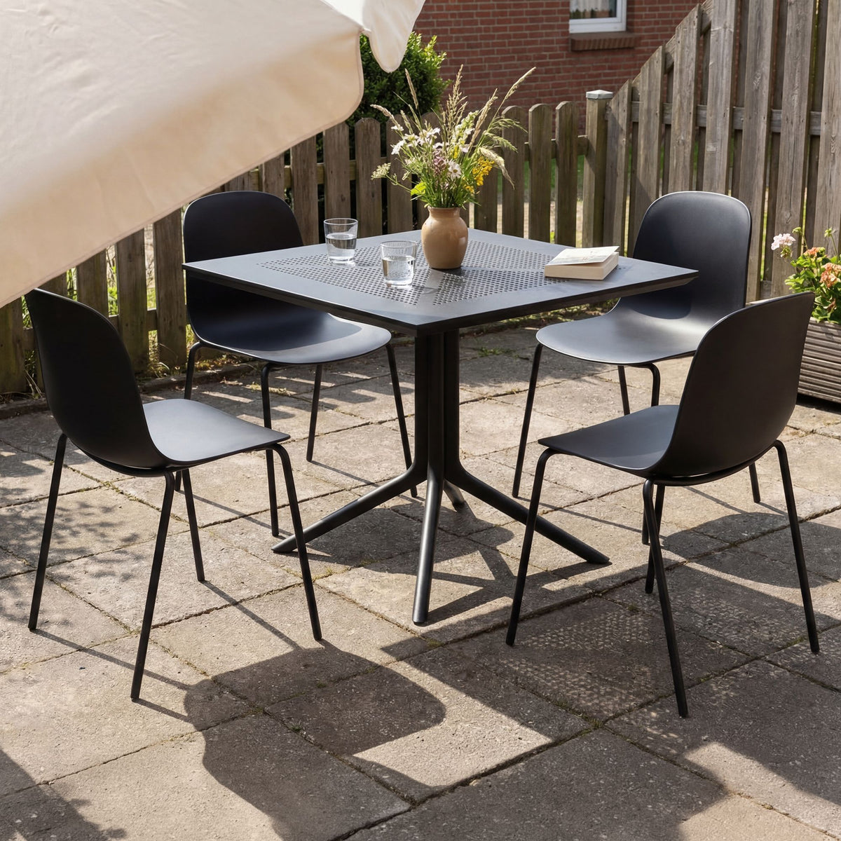 Gartenmöbel-Set Zeron mit 4 Stühlen – Ansicht 11