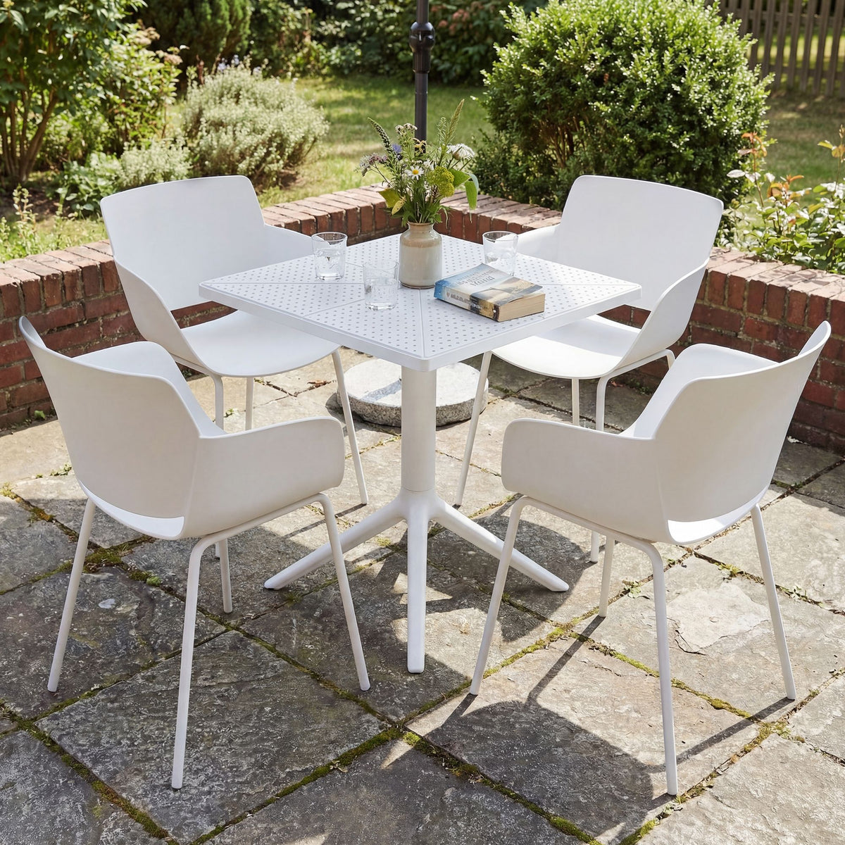 Gartenmöbel-Set Norva mit 4 Stühlen – Ansicht 4