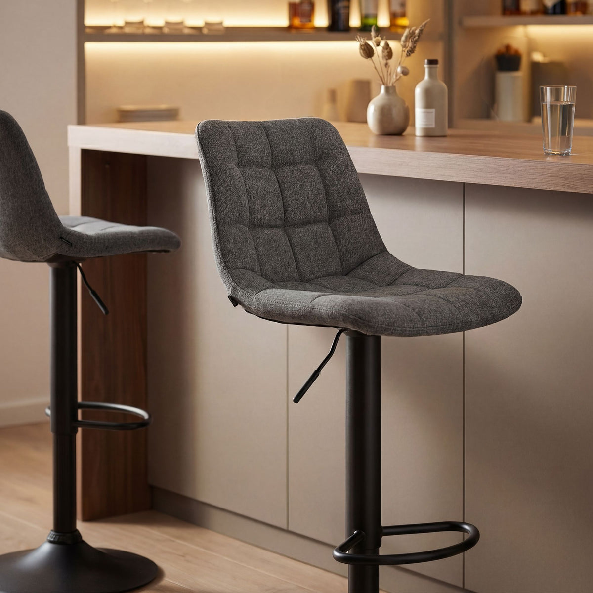 2er Set Barhocker Mapun Stoff – Ansicht 10