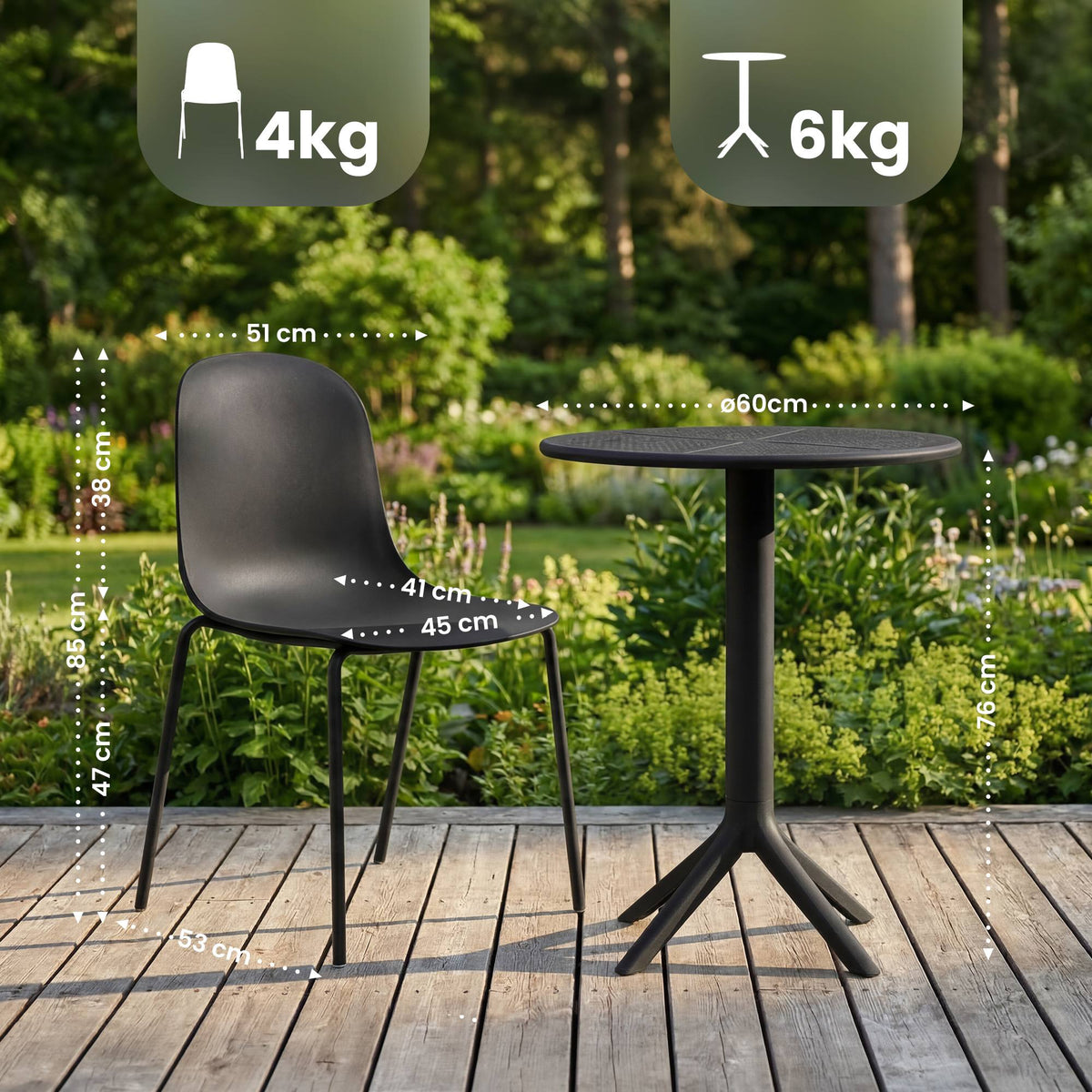Gartenmöbel-Set Torin mit 2 Stühlen – Ansicht 9