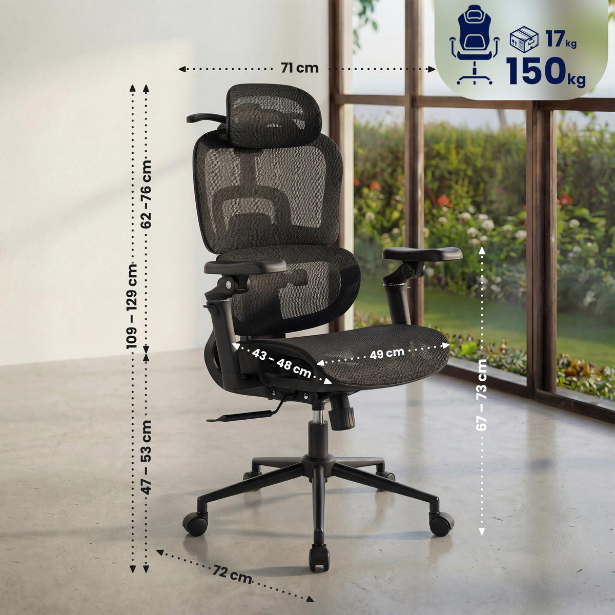 Bürostuhl Jenson – Ansicht 2
