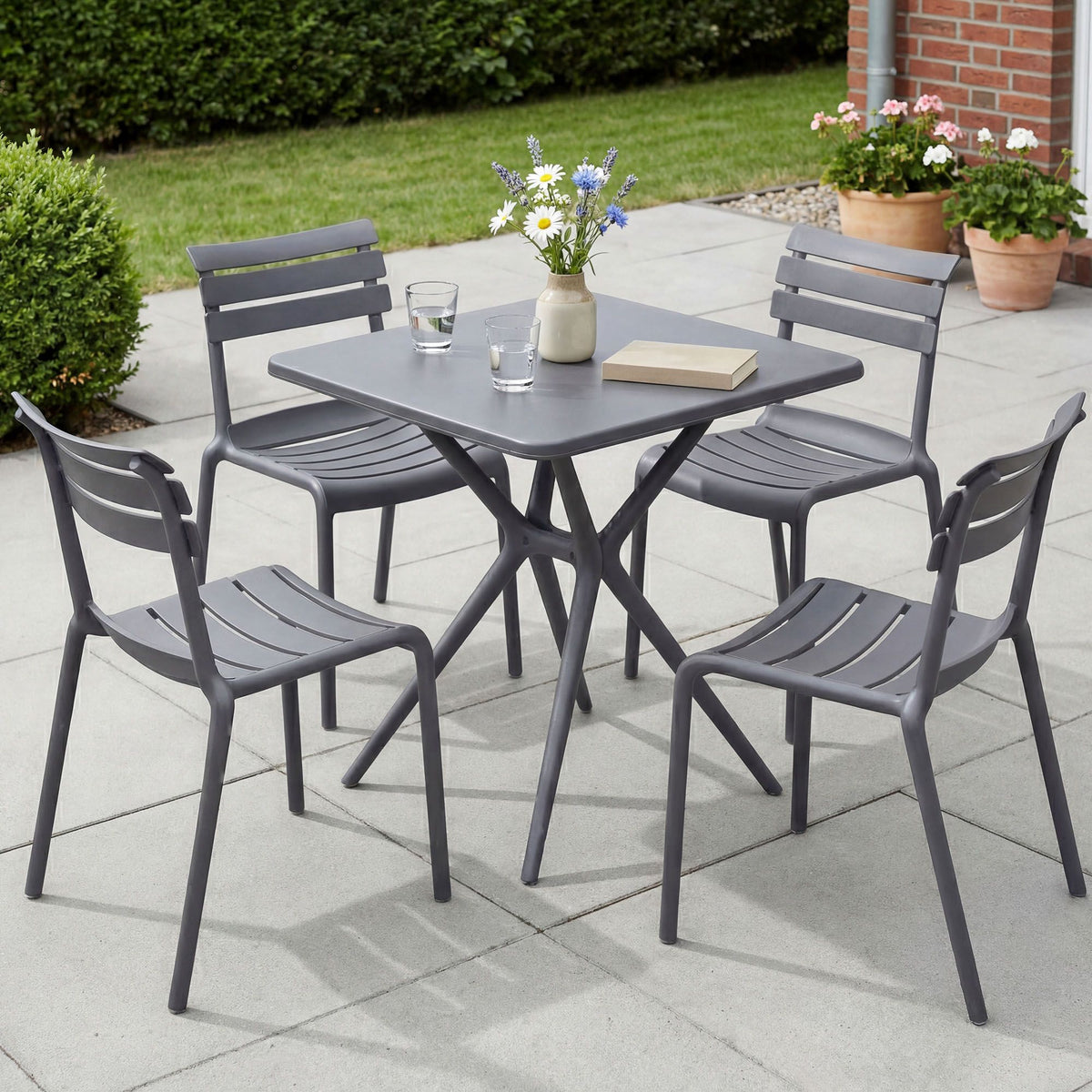 Gartenmöbel-Set Vela mit 4 Stühlen – Ansicht 18