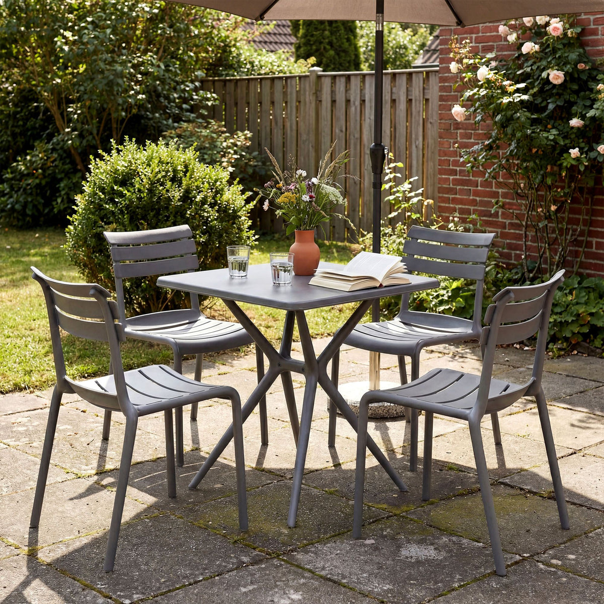 Gartenmöbel-Set Vela mit 4 Stühlen – Ansicht 17