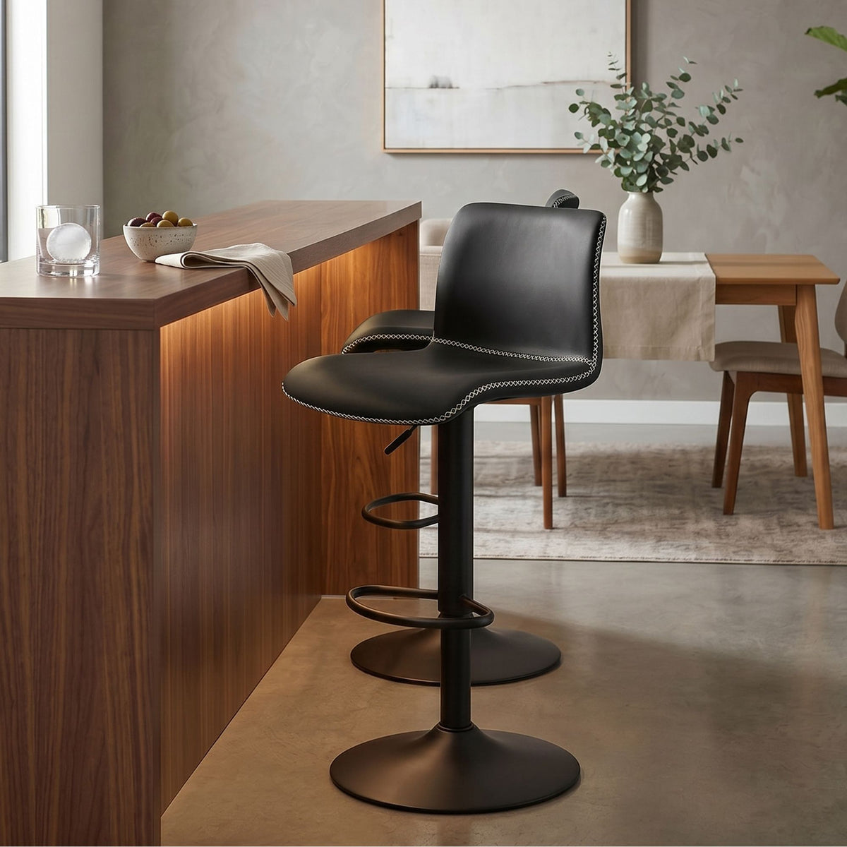 2er Set Barhocker Henchy Kunstleder – Ansicht 3