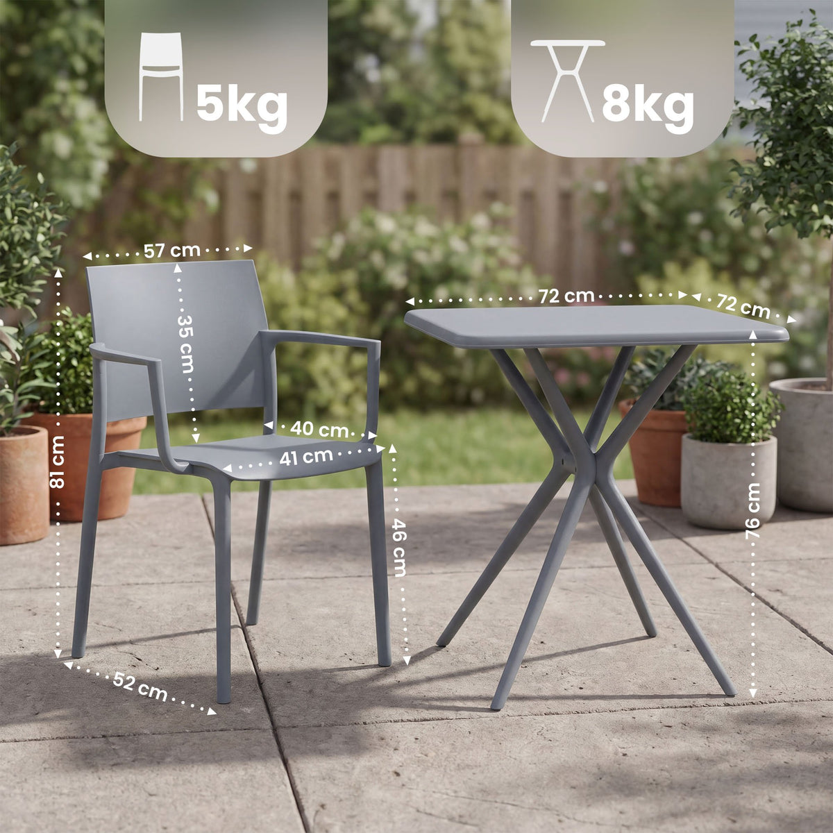 Gartenmöbel-Set Pula – Ansicht 2