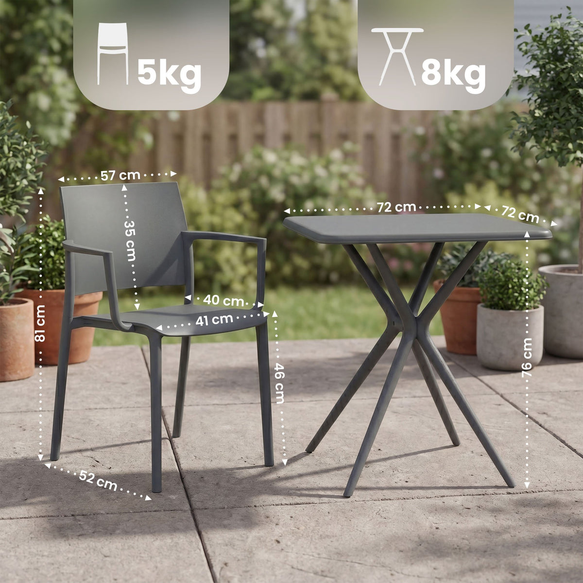 Gartenmöbel-Set Pula – Ansicht 9
