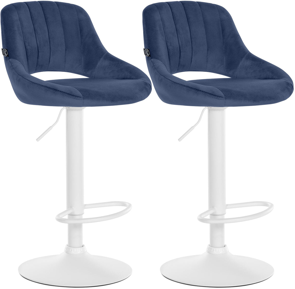 2er Set Barhocker Milet Samt W